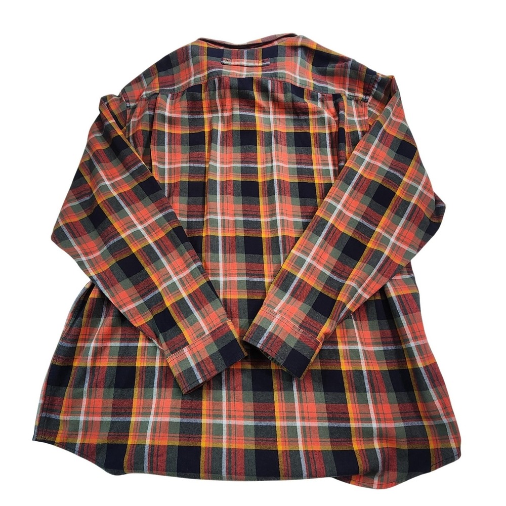 Duluth Trading Co Mens XL Plaid Flannel Shirt Long Sleeve Workwear Button Up - Picture 4 of 9